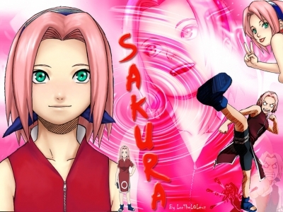 6) LEs équipiers de naruto -> SAKURA